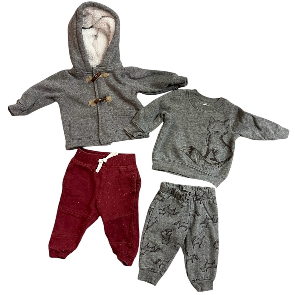 Bundle of Cozy Fox Boys Clothes 3-6mo